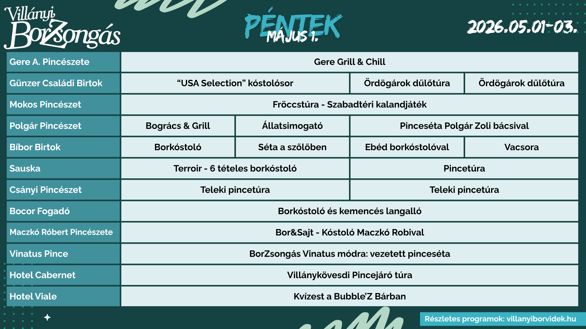 BorZsongás május 1